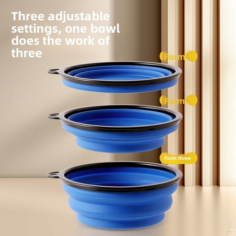 Silicone Collapsible Pet Food and Water Bowl