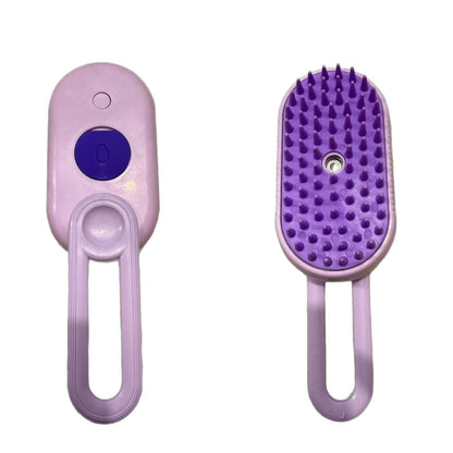 Pet hairbrush without water