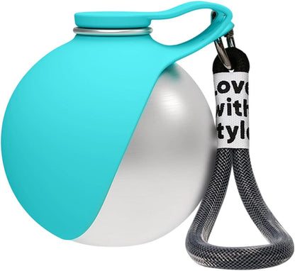 Collapsible Stainless Steel Silicone Pet Water Bowl