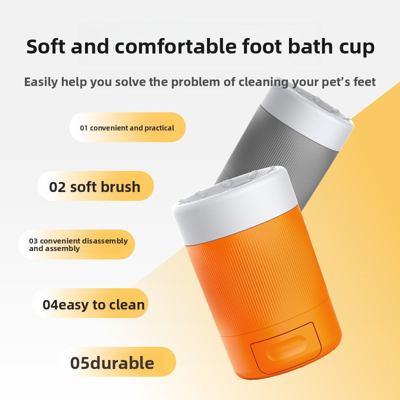 Automatic Pet Paw Cleaning Cup with Soft Bristles