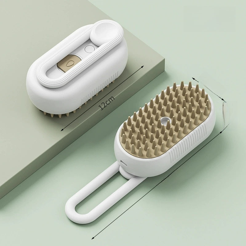 Pet hairbrush without water