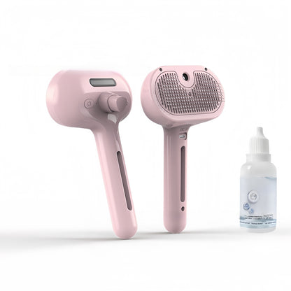 Pet hairbrush without water