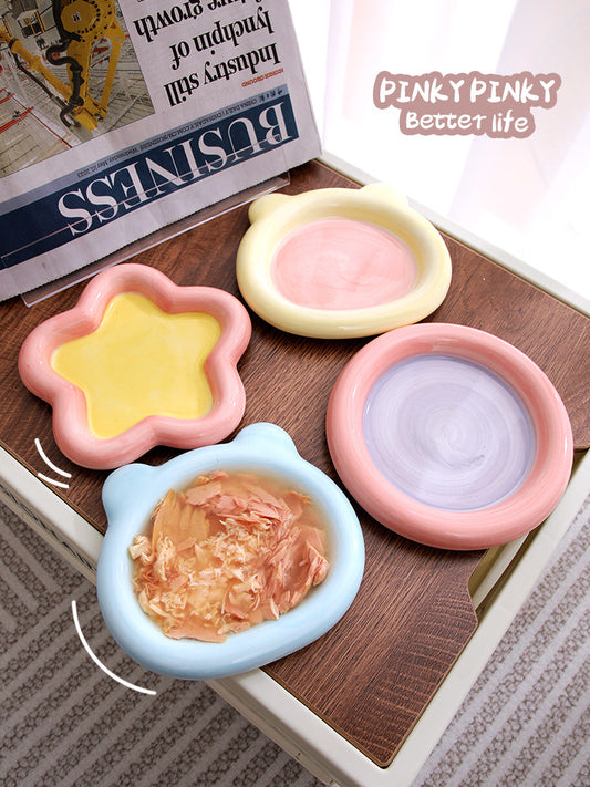 Ceramic Anti-Spill Pet Food Bowl