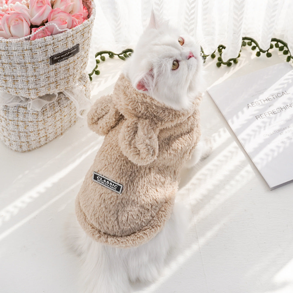 Pet Hooded Clothing with Rabbit Ears