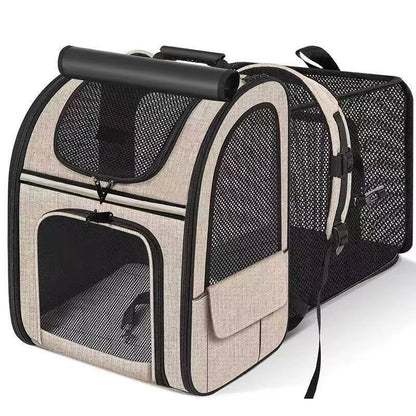 Expandable Breathable Pet Carrier Backpack