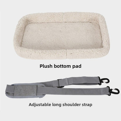 Portable Foldable Pet Carrier Bag with Fur Pad