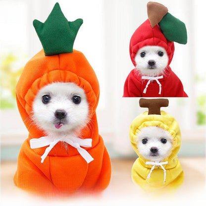 Pet Fruit Pattern Fleece Sweatshirt
