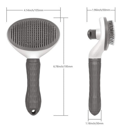 Self-Cleaning Pet Grooming Brush