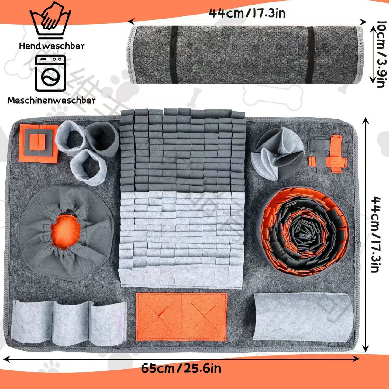 Interactive Pet Sniffing Mat Feeding Pad Training Toy