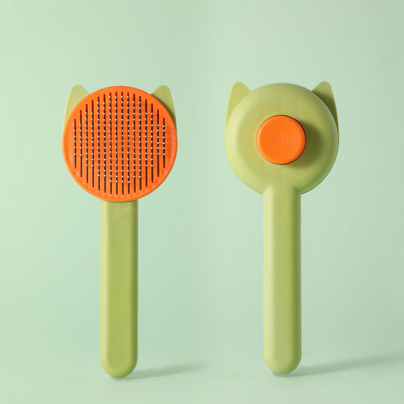 Pet Hair Removal Brush with One-Click Cleaning for Cats and Dogs