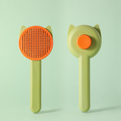 Pet Hair Removal Brush with One-Click Cleaning for Cats and Dogs