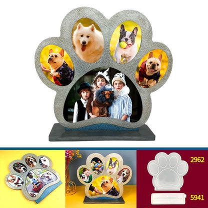 Dog Paw Photo Frame Mold