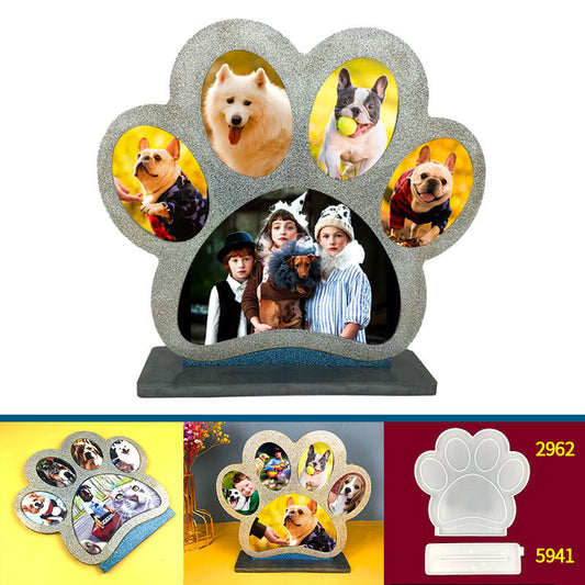 Dog Paw Photo Frame Mold