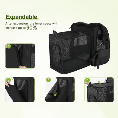 Expandable Breathable Pet Carrier Backpack