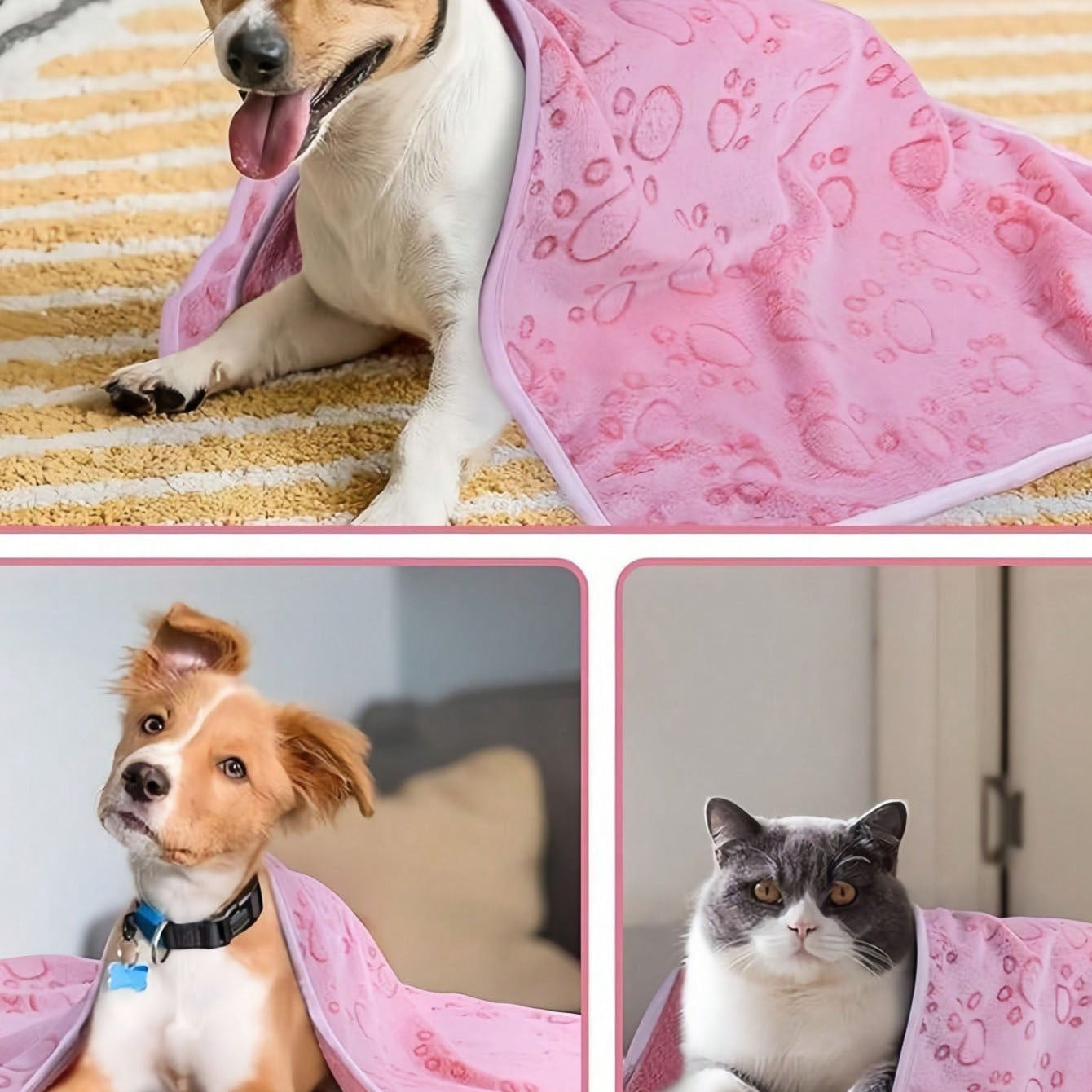 Flannel Pet Bed for Cats and Dogs