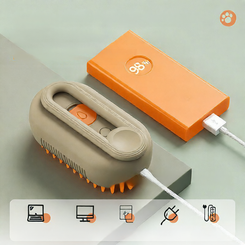 Electric Pet Spray Grooming Brush