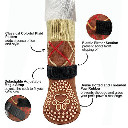 Non-Slip Double-Sided Pet Socks Indoor Protective Dog Socks