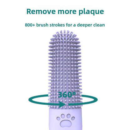 Silicone Pet Finger Toothbrush for Oral Cleaning