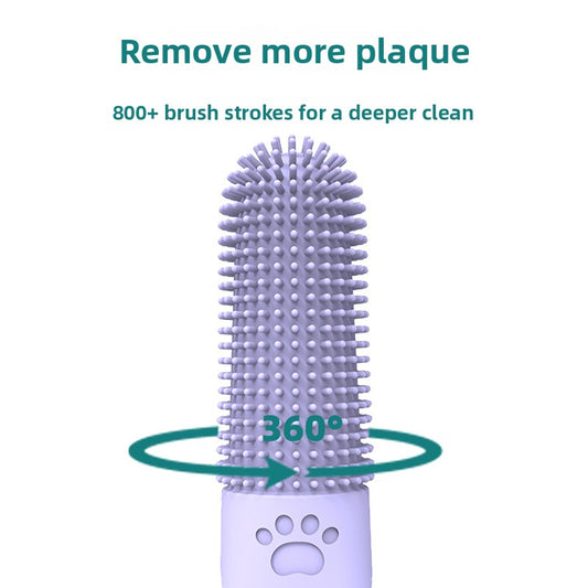 Silicone Pet Finger Toothbrush for Oral Cleaning