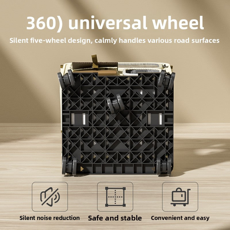 Wheeled Pet Carrier Backpack with Transparent Panels
