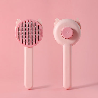 Pet Hair Removal Brush with One-Click Cleaning for Cats and Dogs
