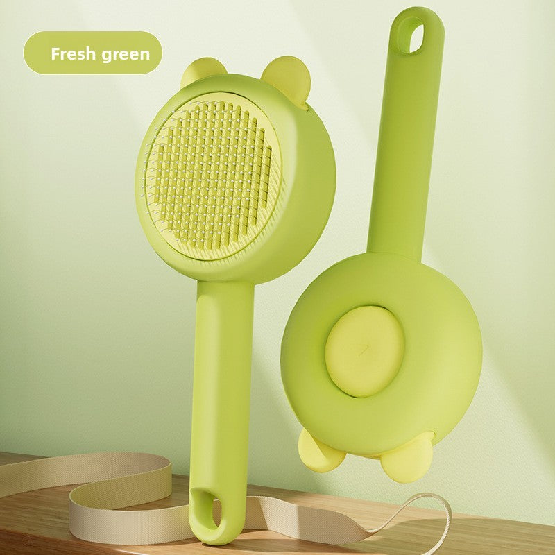 Pet Hair Removal Brush with One-Click Cleaning for Cats and Dogs