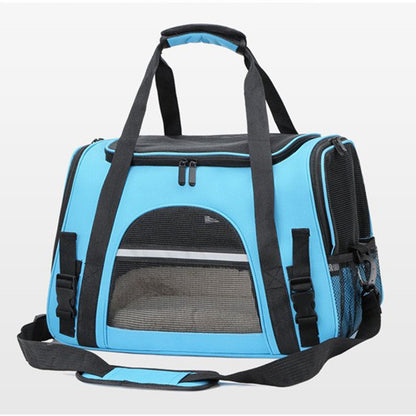 Portable Foldable Pet Carrier Bag with Fur Pad