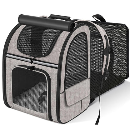 Expandable Breathable Pet Carrier Backpack