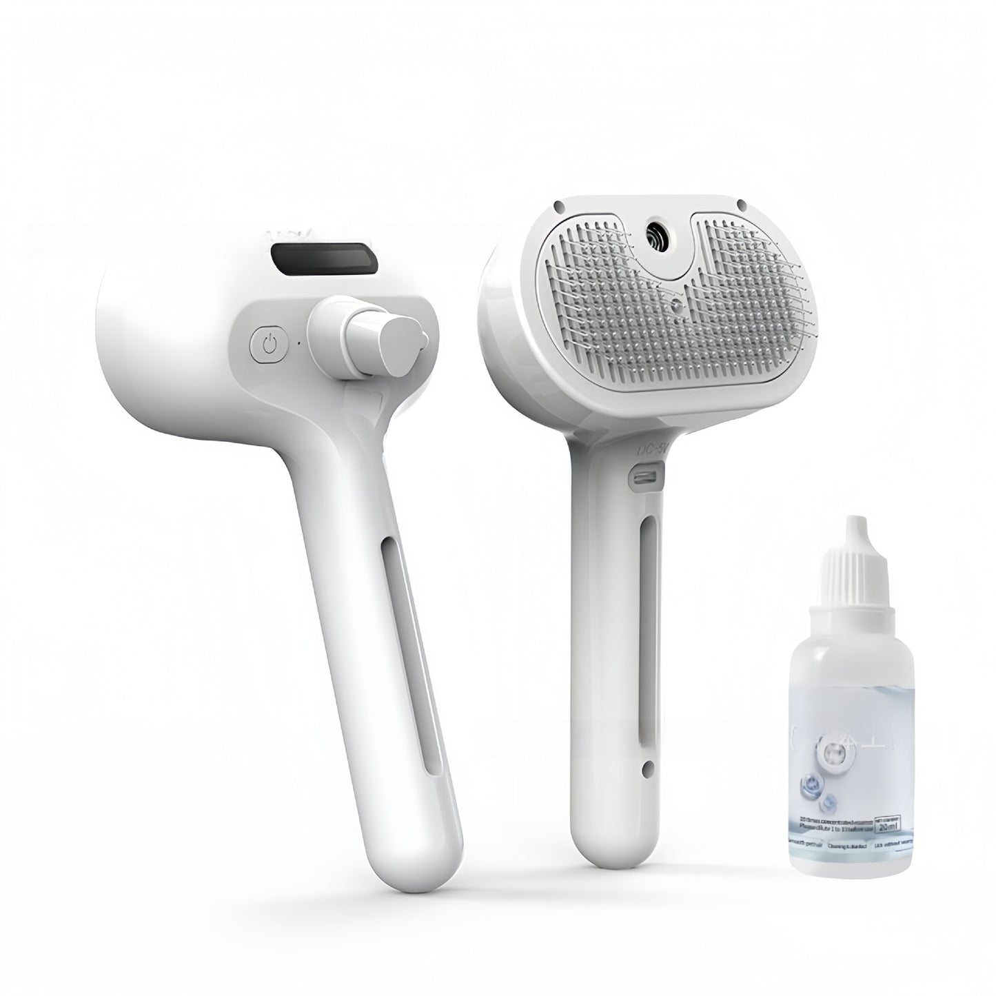 Pet hairbrush without water