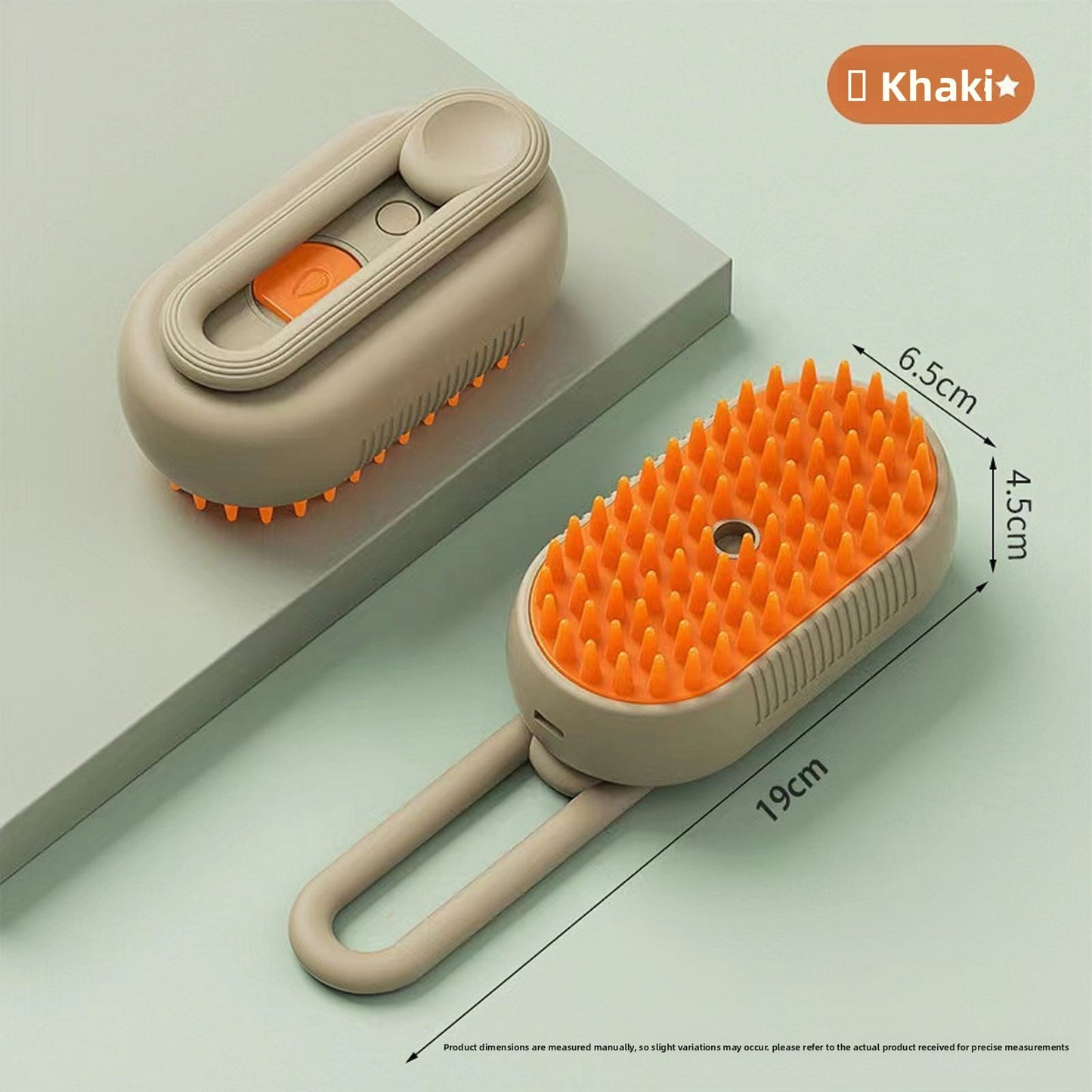 Pet hairbrush without water