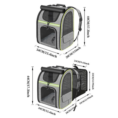 Expandable Breathable Pet Carrier Backpack