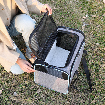 Portable Expandable Pet Carrier Tote for Small Dogs and Cats