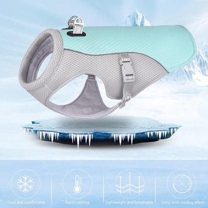Summer Dog Cooling Vest Breathable Adjustable Pet Clothing