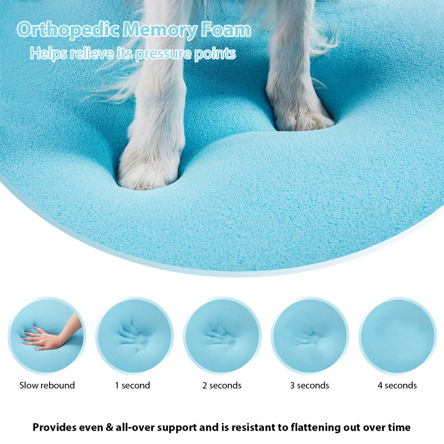 Removable Memory Foam Pet Bed